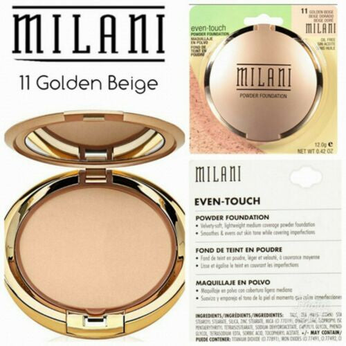 Milani Powder Foundation Even-Touch 11 Golden Beige