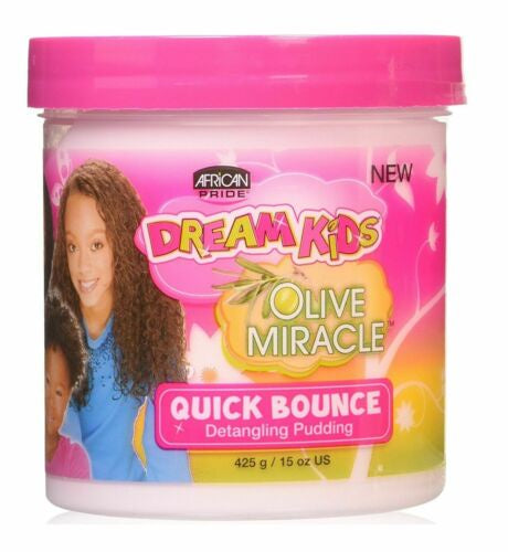 African Pride Dream Kids Olive Miracle Quick Bounce Detangling Pudding 425g