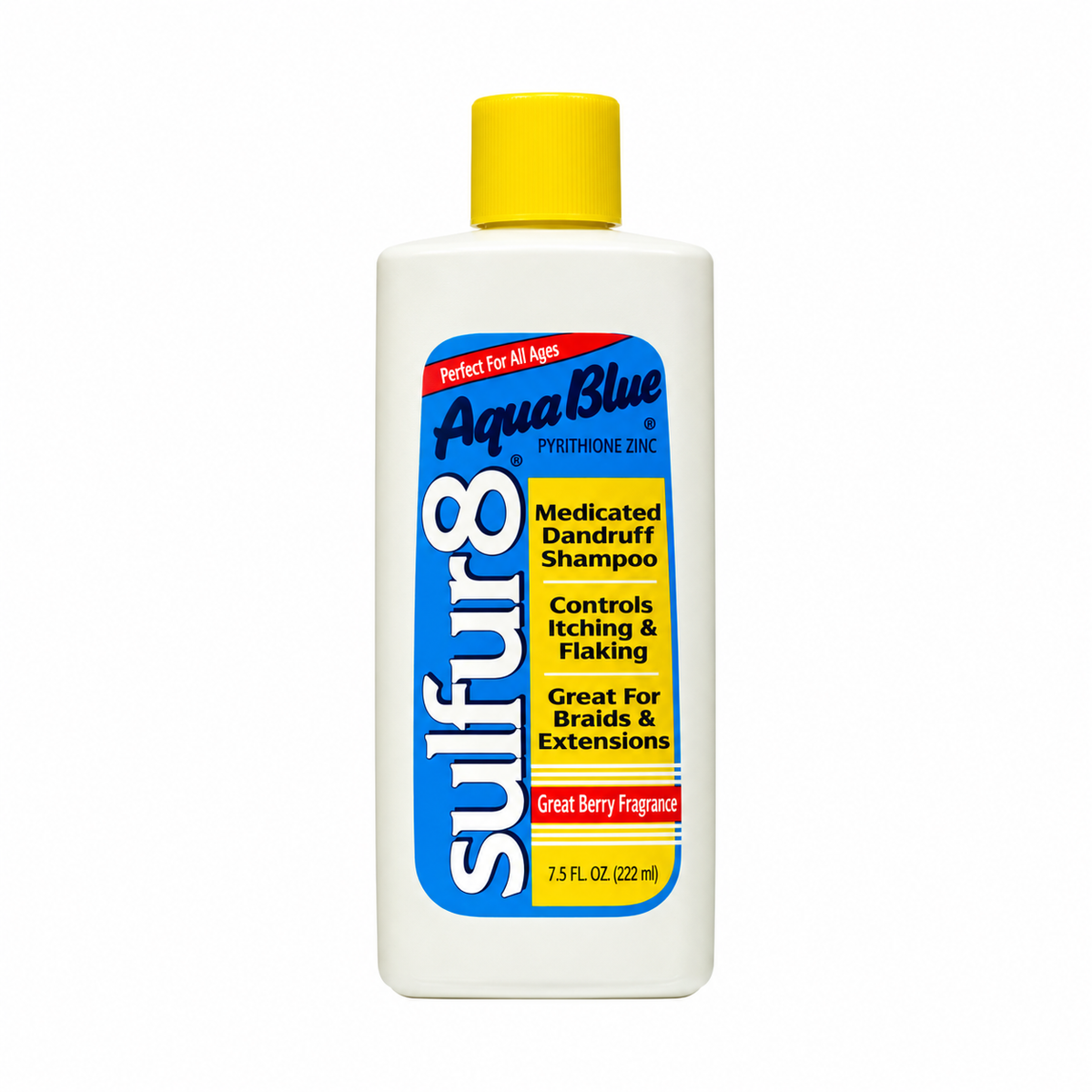 Sulfur 8 Aqua Blue with Pyrithione Zinc Medicated Dandruff Shampoo — restored product photograph