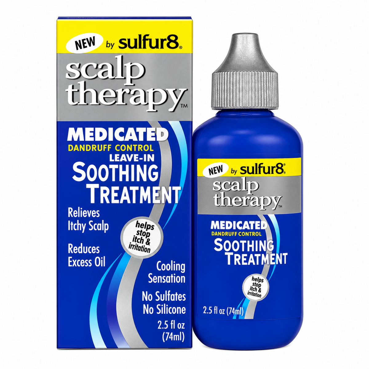 Sulfur 8 Scalp Therapy Medicated Dandruff Control Leave-in Soothing Treatment — restored product photograph