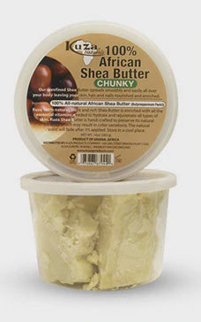 Kuza African Shea Butter — Chunky White 283g