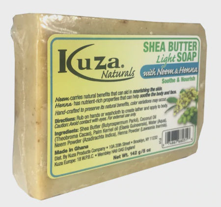 Kuza Shea Butter Light Soap with Neem & Henna 142 g