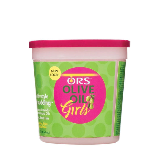 ORS Olive Oil Girls Hair Pudding 368 g / 13 oz - front pack - SKU 632169111565