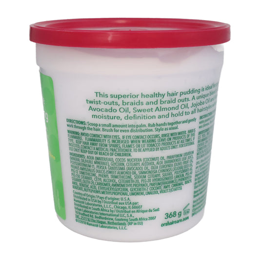 ORS Olive Oil Girls Hair Pudding 368 g / 13 oz - rear or side label view 1 - SKU 632169111565