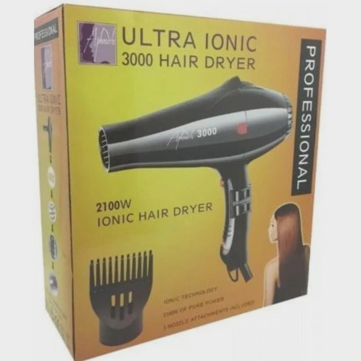 Ultra Ionic 3000 Hair Dryer. 2100W. Professional