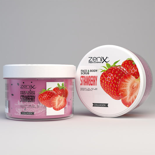Zenix Professional Face & Body Scrub Strawberry 275 ml