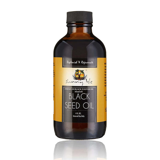 SUNNY ISLE JAMAICA BLACK CASTOR OIL WITH BLACK SEED OIL 4oz
