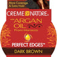 CREME OF NATURE ARGAN OIL PERFECT EDGES DARK BROWN GEL