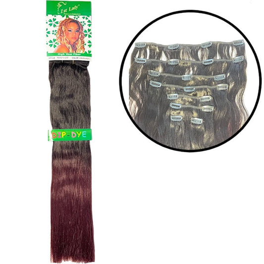 1ST LADY BIOTEX FULL HEAD CLIP ON 18" (8 PCS)