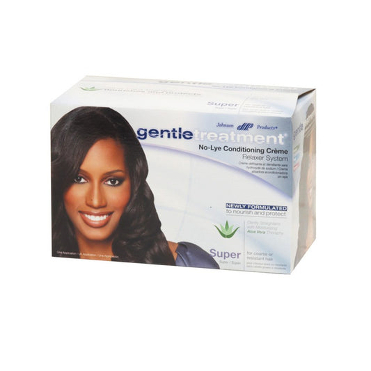 Gentletreatment  No-Lye Conditioning Creme Relaxer System For Coarse or Resistant Hair - Super