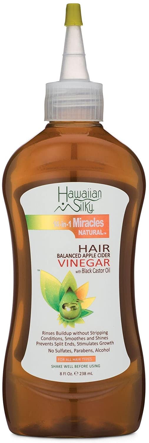 Hawaiian Silky Hair Balanced Apple Cider Vinegar with Black Castor Oil – 238 ml