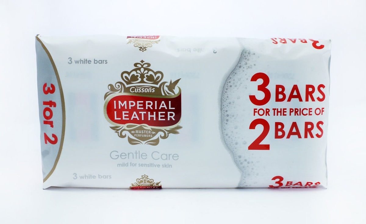 Imperial Leather  Gentle Care 3 White Bars