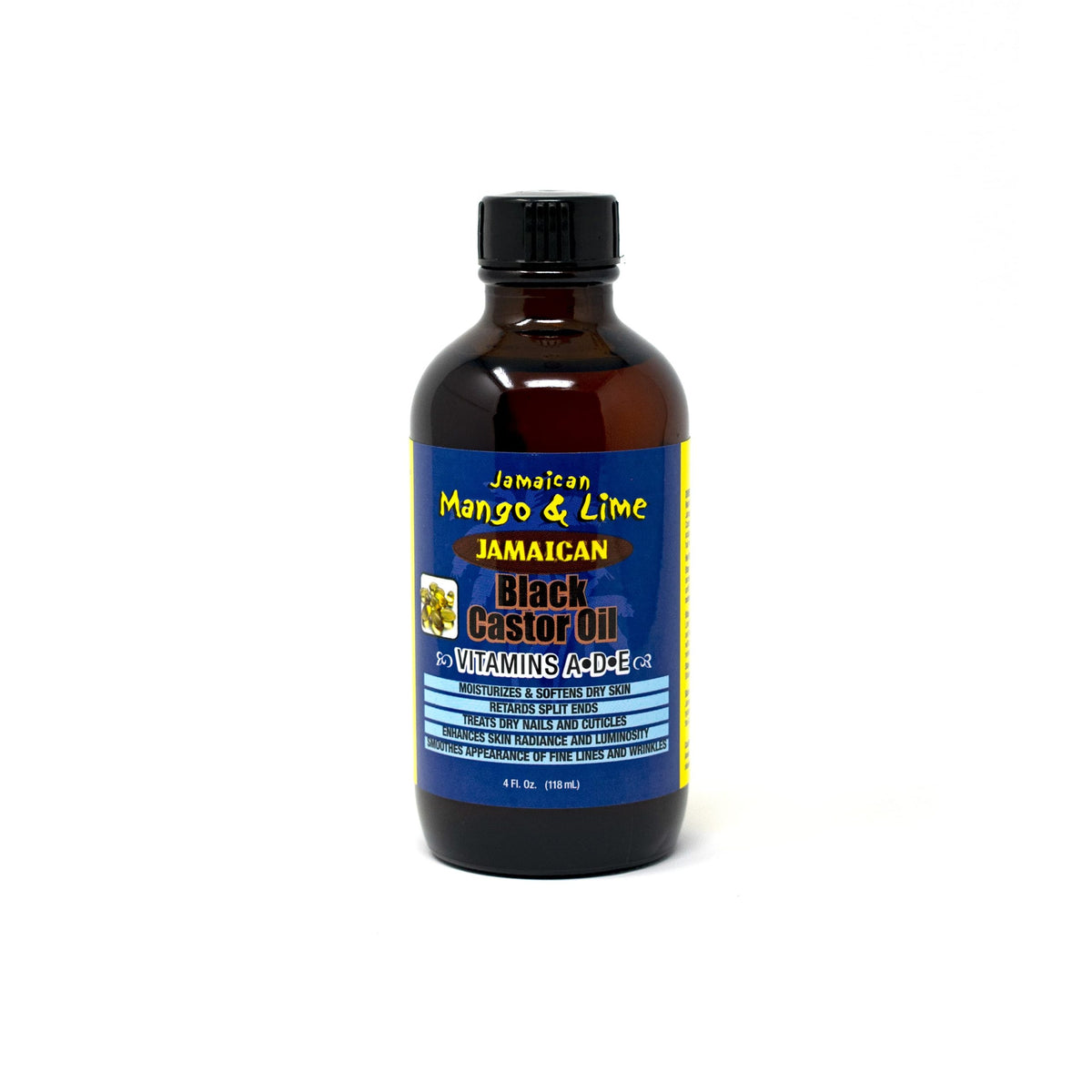 Jamaican Mango & Lime Pure Jamaican Black Castor Oil Vitamins A.D.E