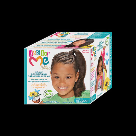 Just For Me  No-lye Conditioning Crème Relaxer Kit- Regular