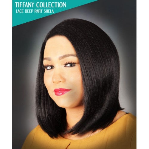 Kuknus Tiffany Collection Shela Deep Part Synthetic Lace Wig