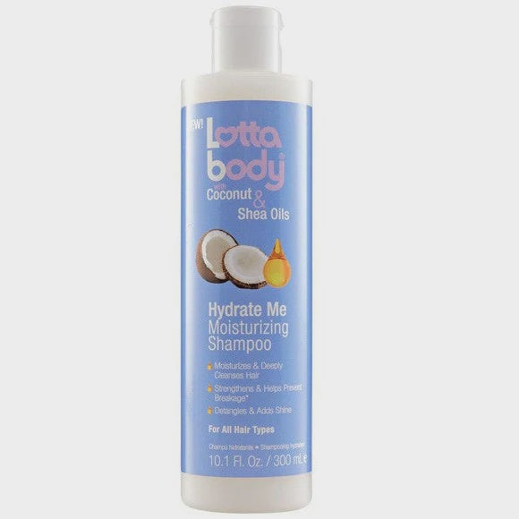 LottaBody  Coconut & Shea Oils Hydrate Me Moisturizing Shampoo 300ml