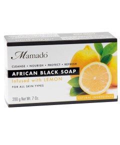 Mamado African Black Soap Infused with Lemon