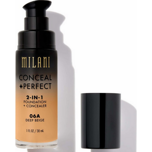 MILANI 2-IN-1 FOUNDATION+CONCEALER / 06A - DEEP BEIGE