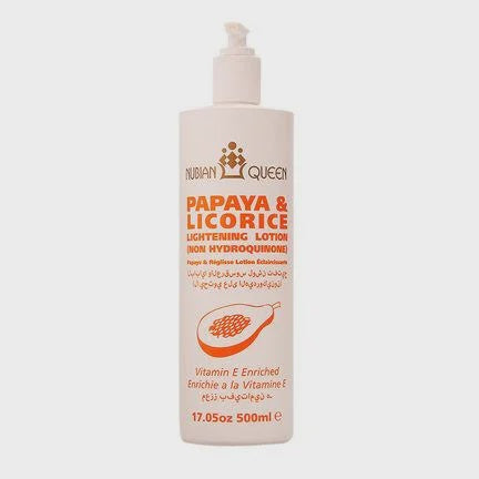 Nubian Queen  Papaya & Licorice Lightening Lotion ( Non Hydroquinone)