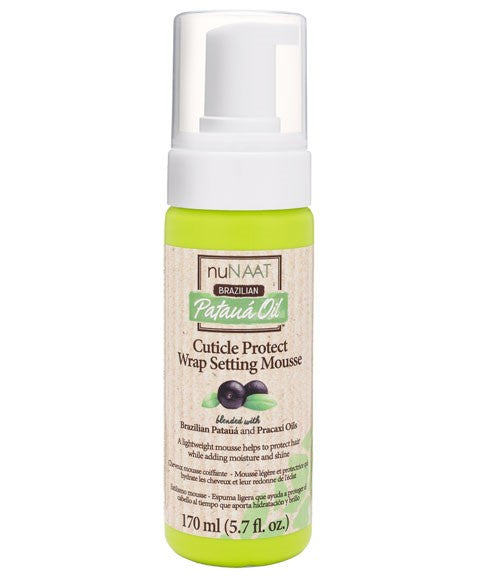 nuNAAT Brazilian Pataua Oil Cuticle Protect Wrap & Setting Mousse 170ml