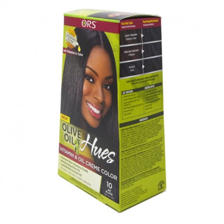 ORS Olive Oil Hues Vitamin & Oil Creme Color-  10 Jet Black