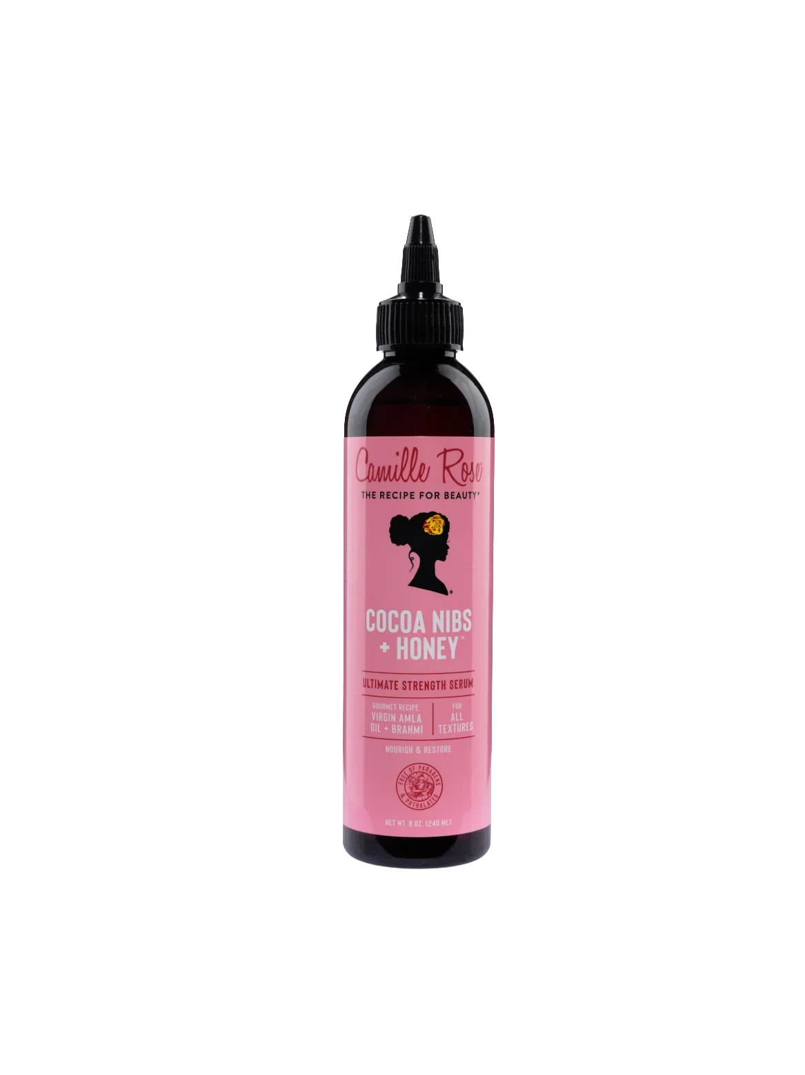 Camille Rose Cocoa Nibs & Honey Ultimate Growth Serum 240 ml (8 oz) - front pack