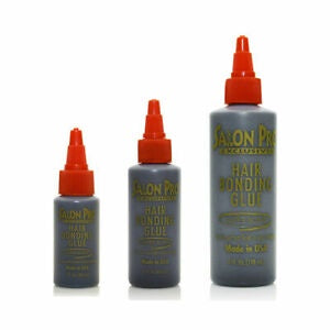 SALON PRO ANTI-FUNGUS HAIR BONDING GLUE BLACK SUPER BOND 1OZ, 2OZ, 4OZ