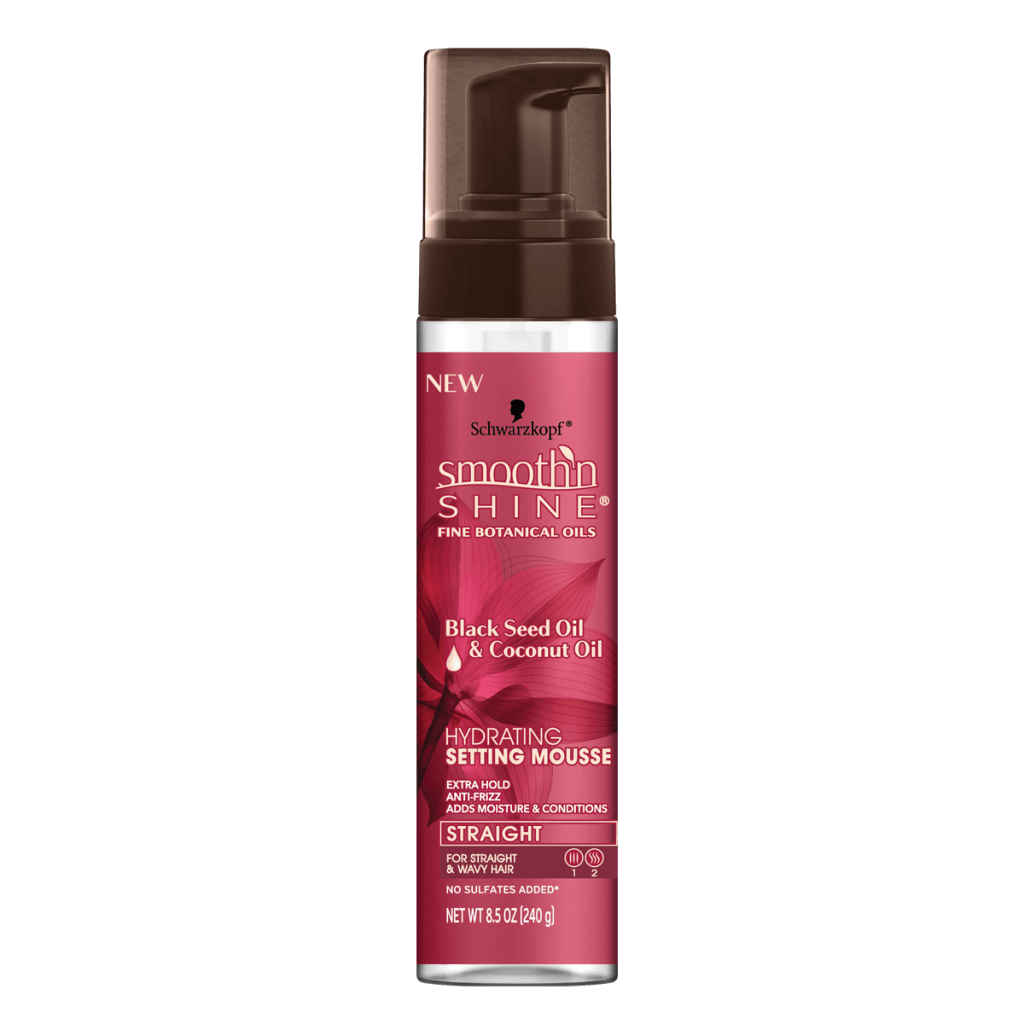 Schwarzkopf Smooth 'n Shine  Black Seed Oil & Coconut Oil Hydrating Setting Mousse