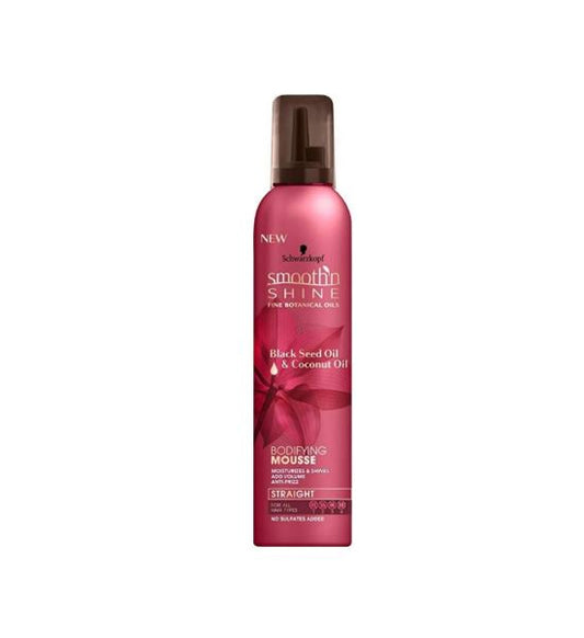 Schwarzkopf Smooth Shine Black Seed Oil & Coconut Oil Bodifying Mousse Straight