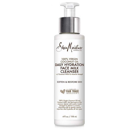 SheaMoisture 100% Virgin Coconut Oil Daily Hydration Face Milk Cleanser 118ml