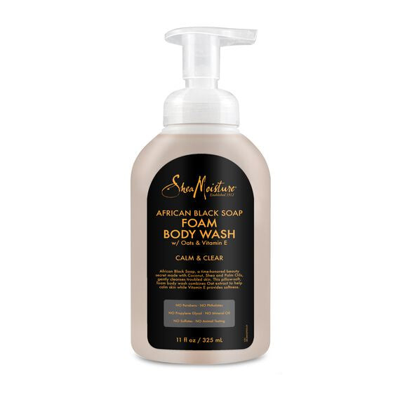 SheaMoisture African Black Soap Foam Body Wash 325ml