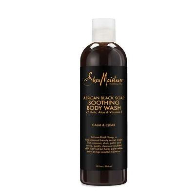 Shea Moisture  African Black Soap Soothing Body Wash/New/577ml