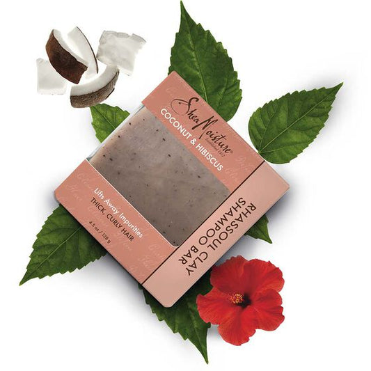 SheaMoisture Coconut & Hibiscus Rhassoul Clay Shampoo Bar 128g