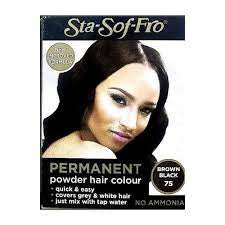 Sta-Sof-Fro Permanent Powder Hair Colour Dark Brown 74
