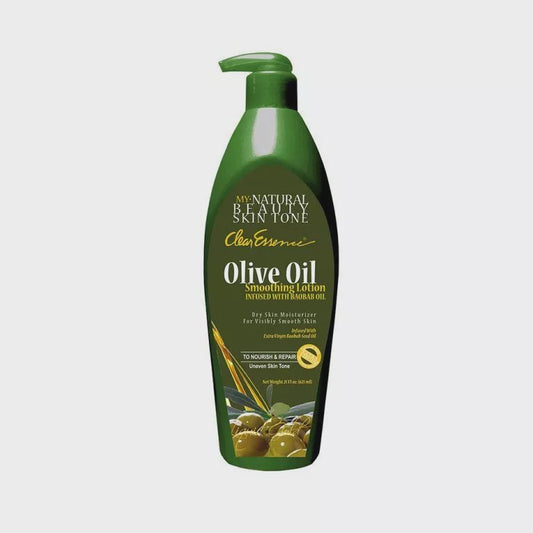 CLEAR ESSENCE MNB SKIN TONE OLIVE OIL SMOOTHING LOTION 621ml