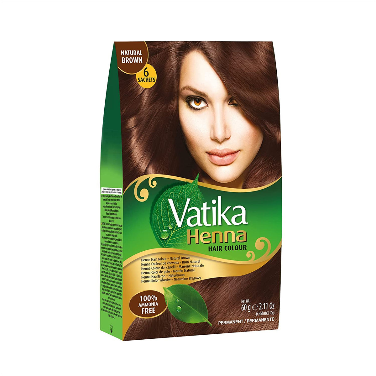 Vatika Henna Hair Colour Natural Brown