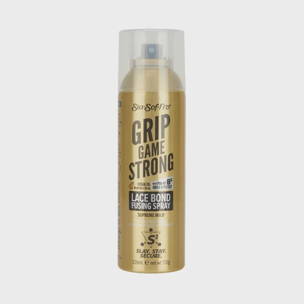STA-SOF-FRO GRIP GAME STRONG LACE BOND FUSING SPRAY SUPREME HOLD 220ML