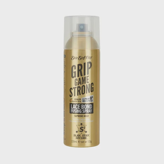 STA-SOF-FRO GRIP GAME STRONG LACE BOND FUSING SPRAY SUPREME HOLD 220ML