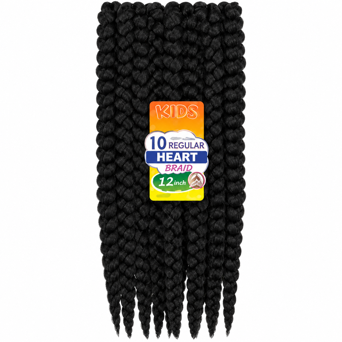 Aftress Kids Heart Braid 12" — restored product photograph
