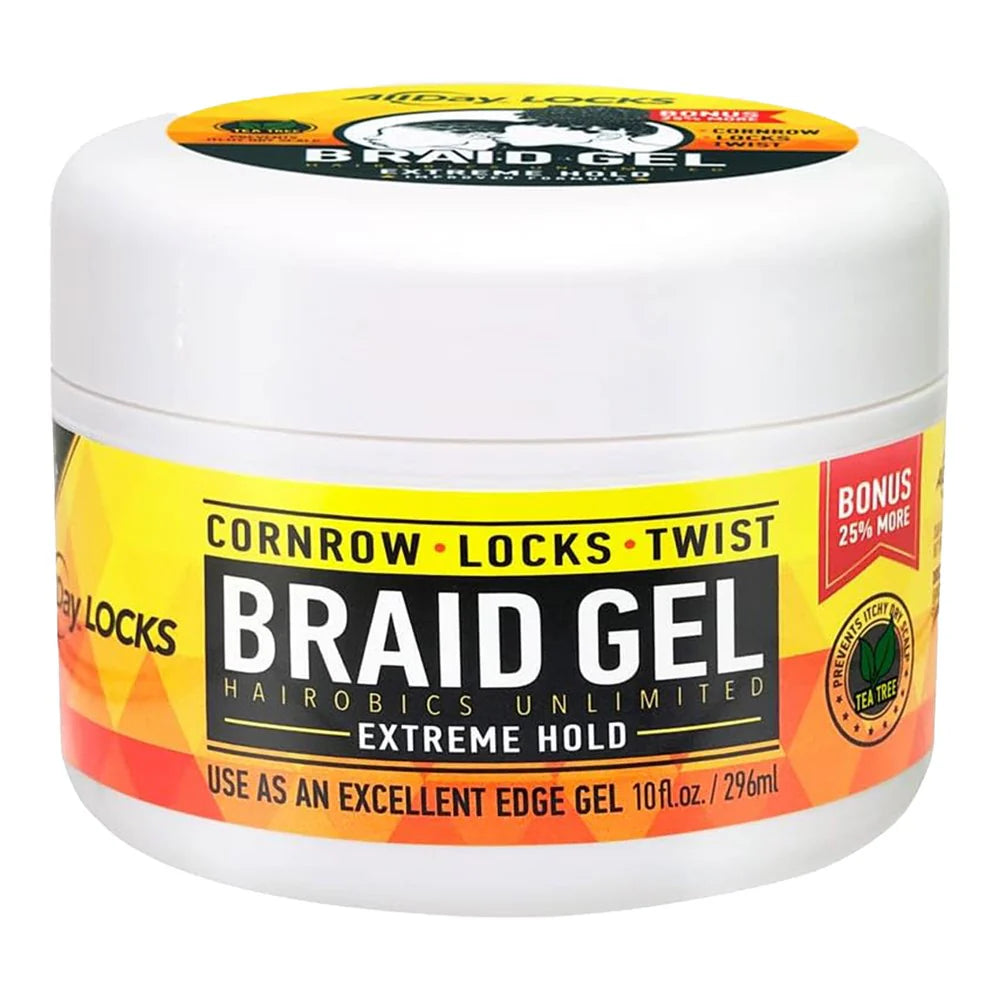 All Day Locks Braid Gel Extreme Hold — 10oz
