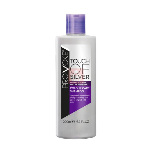 PROVOKE TOUCH OF SILVER COLOUR CARE SHAMPOO 200ML product packaging