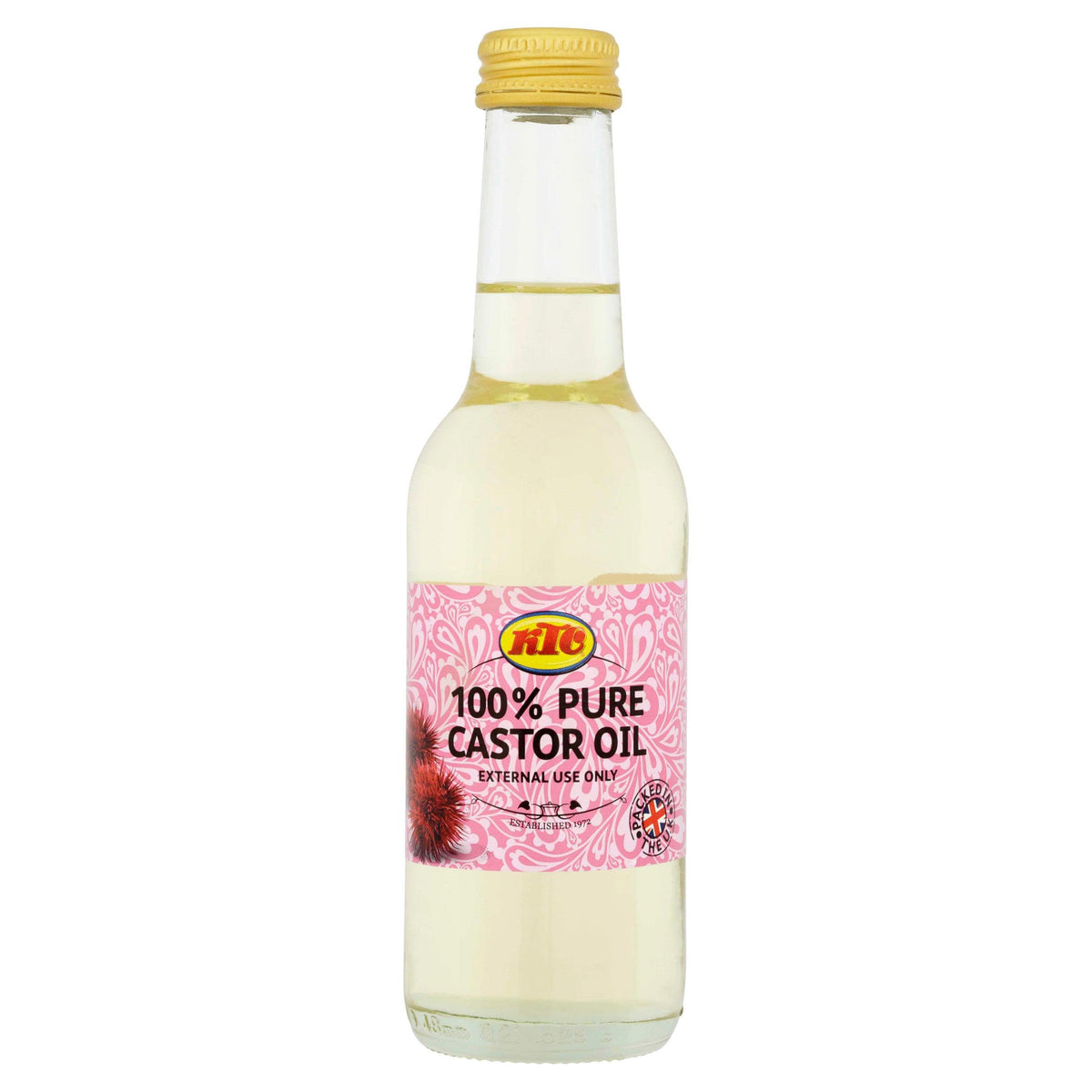 KTC 100% Pure Castor Oil, 250ml bottle