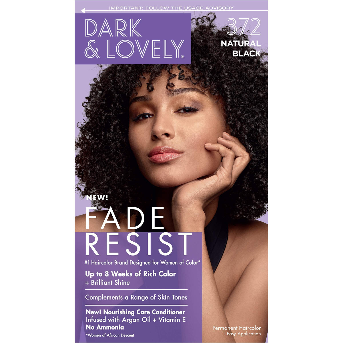 SoftSheen.Carson  Dark & Lovely Fade Resist - 372 Natural Black product image