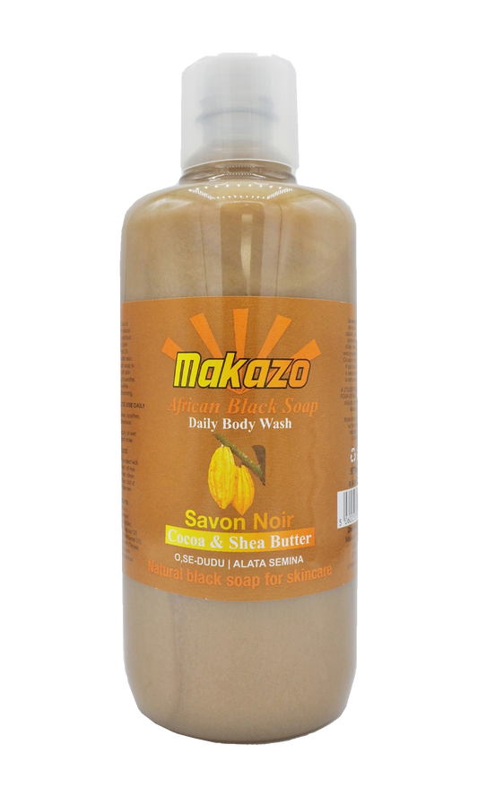 Makazo African Black Soap Body Wash — Cocoa & Shea Butter product image