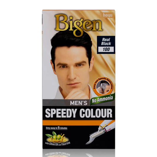 Bigen Men's Speedy Colour Real Black 100
