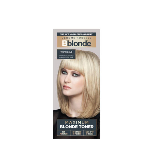 Jerome Russell Bblonde White Gold Maximum Blonde Toner box