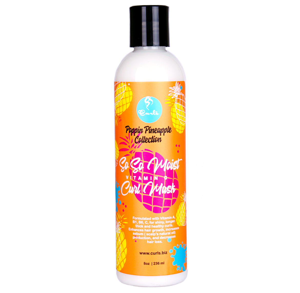 Curls   Poppin Pineapple Collection So So Moist Vitamin C Curl Mask — product packaging