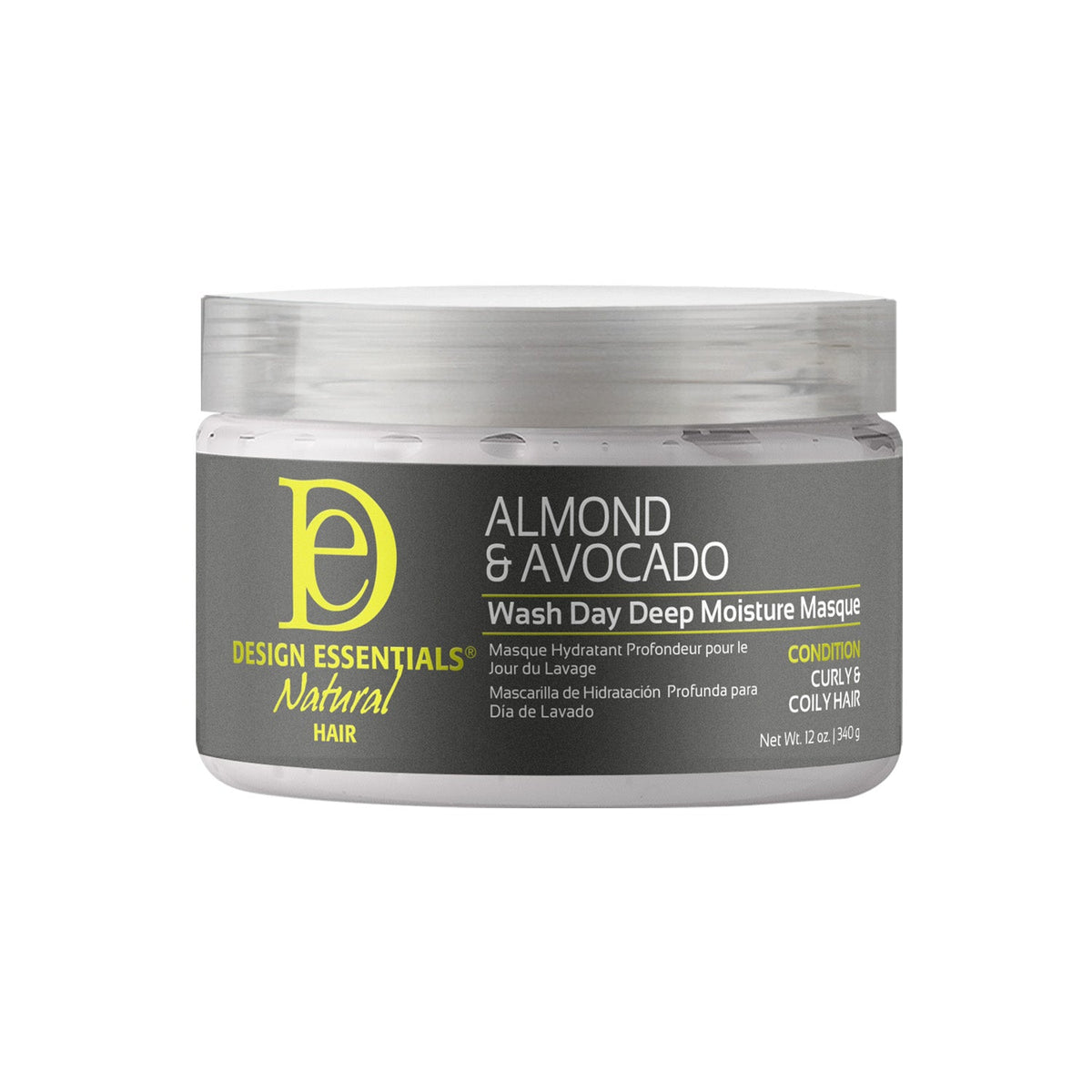 design essentials almond & avocado wash day deep moisture masque 340g — 340 g pictured