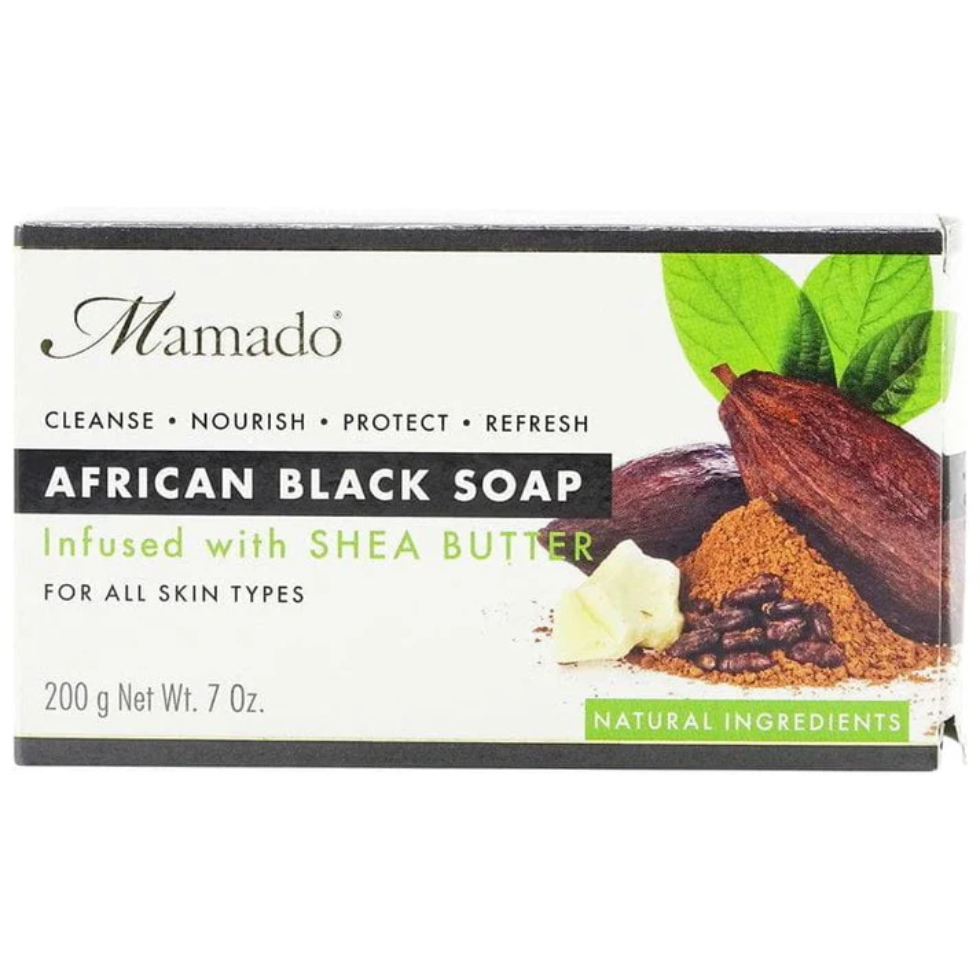 Mamado African Black Soap Infused with Shea Butter