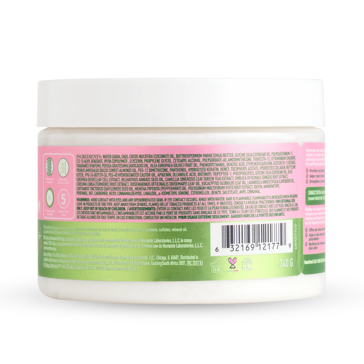 ORS Olive Oil CurlShow Multi-Use Styling Cream 340 g — back and side label — SKU 632169121779